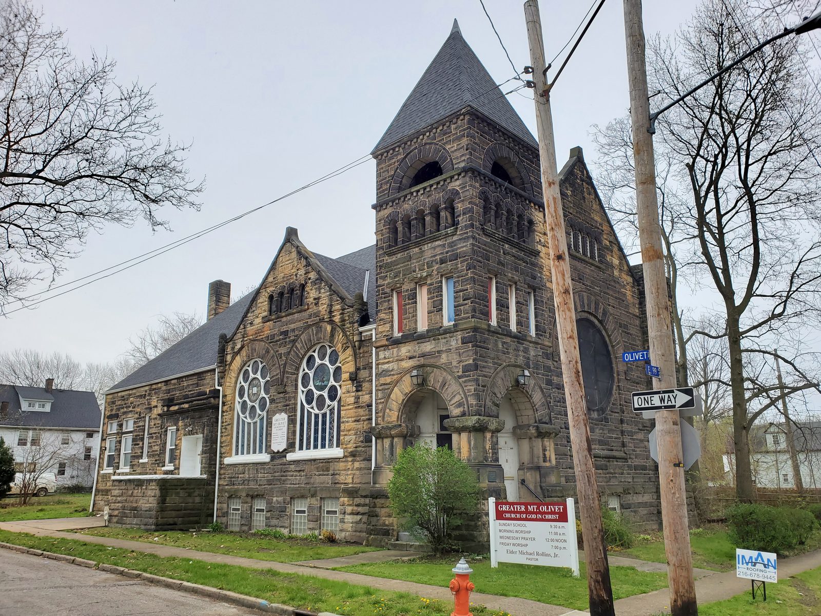 The Greater Mt. Olivet Church of God in Christ building in Cleveland, Ohio