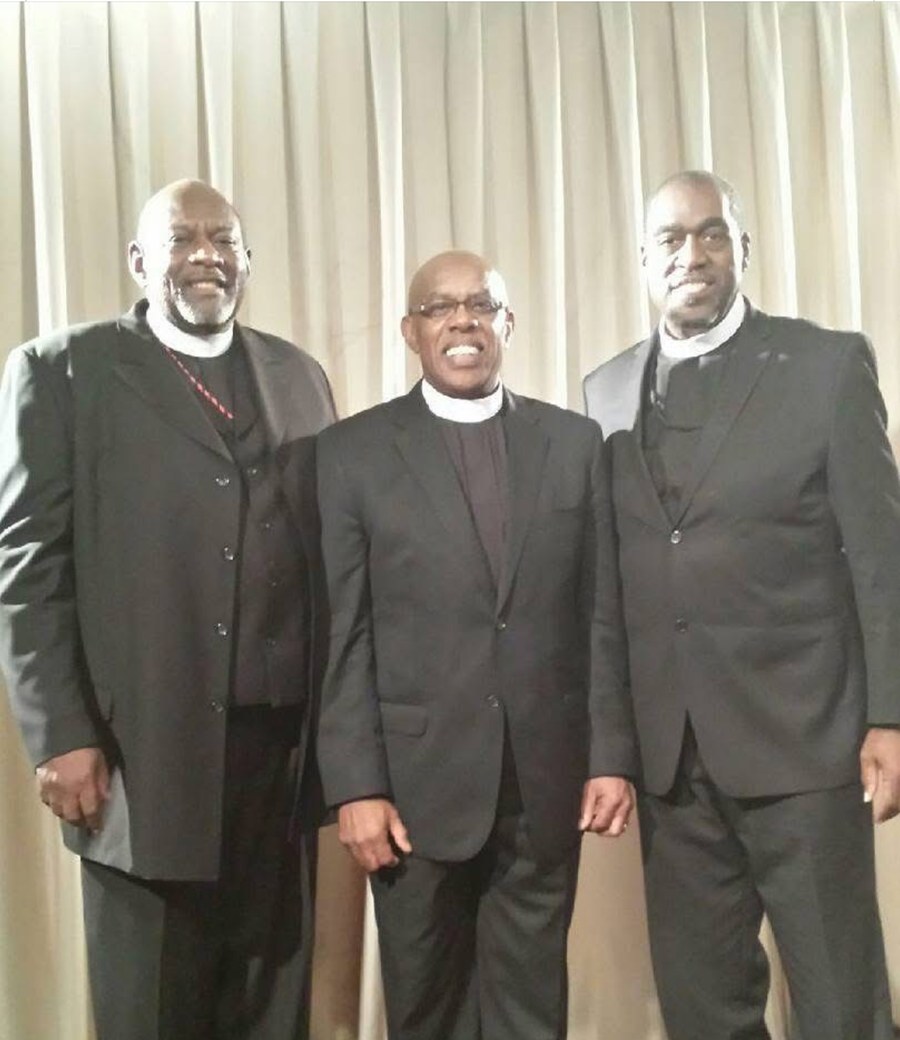 Pastor Rollins with fellow COGIC pastors